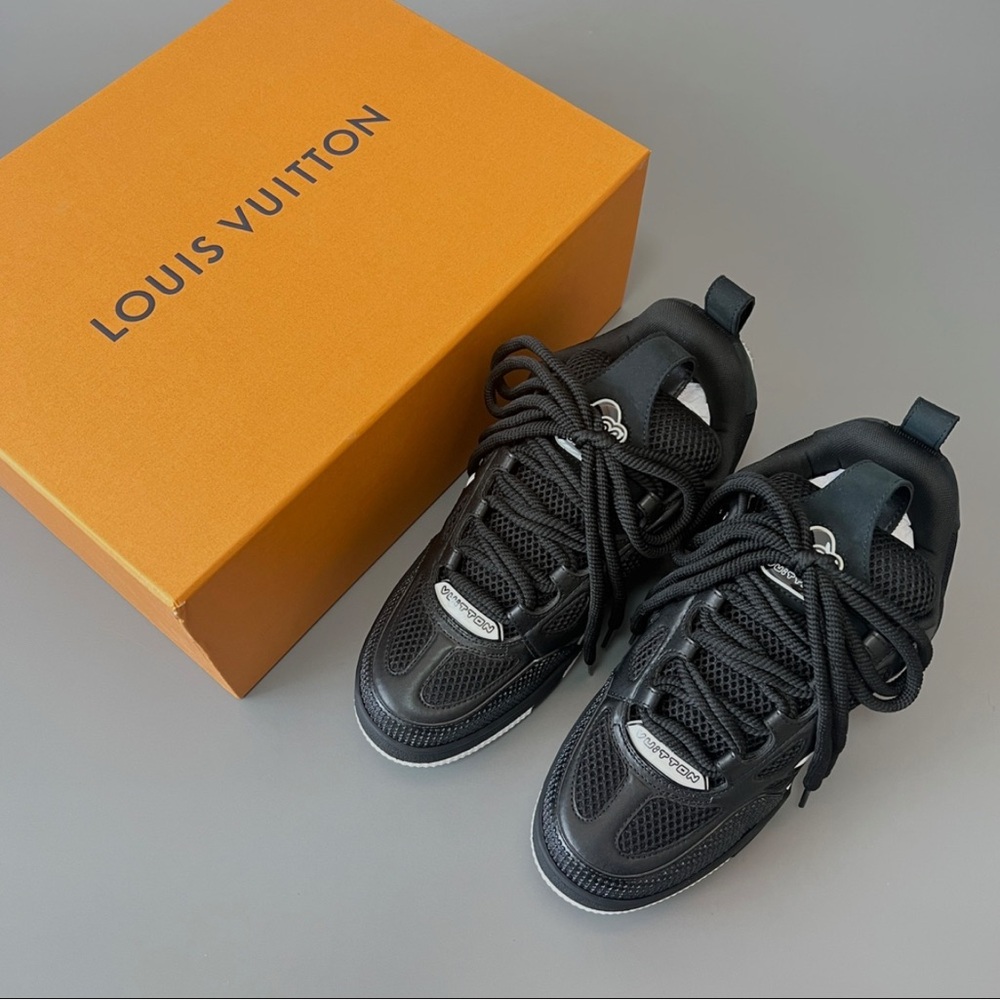 Louis Vuitton Black Mesh Sneakers
